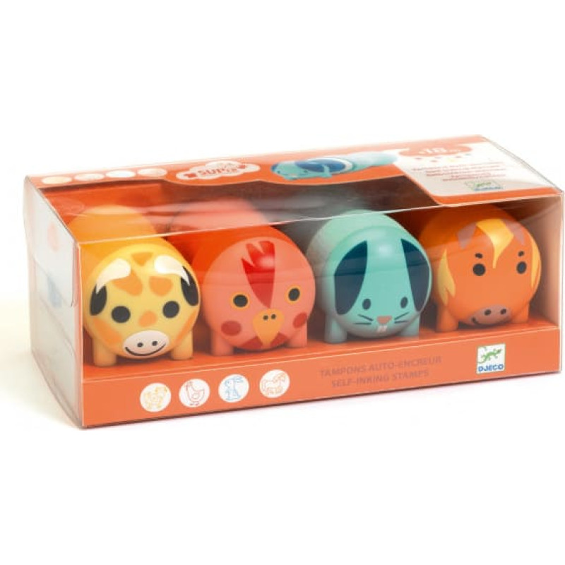 DJECO Zīmogi bērniem - Fermas dzīvnieki DJ09011 ATLAIDE