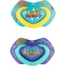 CANPOL BABIES NEON LOVE Simetriskas formas silikona māneklis 0-6m 2gb. 22/652 IZPĀRDOŠANA