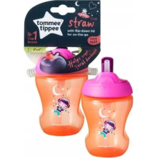 TOMMEE TIPPEE mācību krūze ar salmiņu, meitenēm 7m+, 447154 ATLAIDE