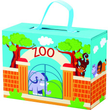 BINO Dzīvnieki koferī Zoo 18m+ 70613 ATLAIDE
