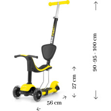 MILLY MALLY LITTLE STAR Skrejritenis 3in1 YELLOW