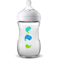 PHILIPS AVENT NATURAL WHALE  Barošanas pudelīte 260 ml, 1M+, SCF070/23