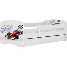 KOCOT KIDS gulta bez atvilktnes ar matraci BABYDREAMS white Formula 140x70cm