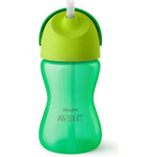 PHILIPS AVENT Bendy pudelīte ar elastīgu salmiņu 12m+ 300ml SCF 798/01 zaļa