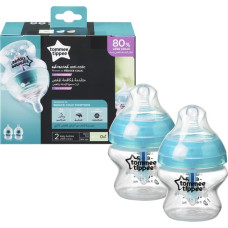 TOMMEE TIPPEE Advanced anti-koliku barošanas pudeles komplekts 2x 150ml 0m+