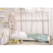 KOCOT KIDS gulta bez atvilknes un bez matrača BELLA white 180x80cm