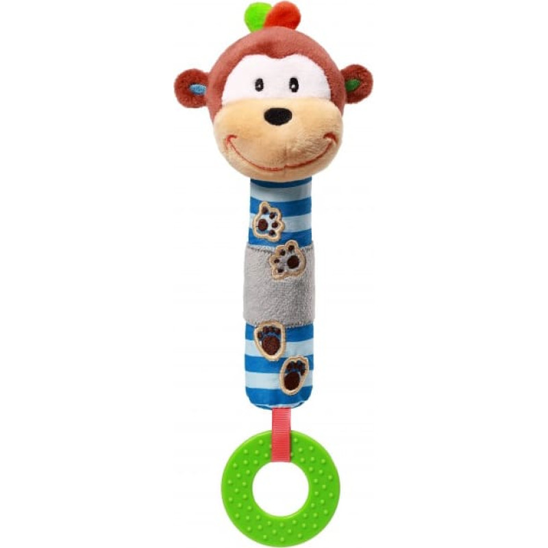 BABYONO Grabulis pīkstulis 6m+ MONKEY GEORGE 619