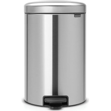 Brabantia atkritumu tvertne ar pedāli NewIcon, 20 l, Matt Steel - 114021