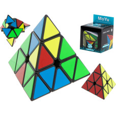 PYRAMINX puzzle kubs spēle Black MoYu