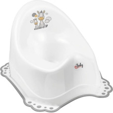 Maltex Potty with rubber - ZEBRA - WHITE