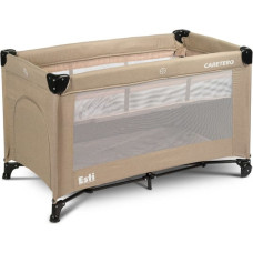 Caretero TRAVEL COT WITH BEDSIDE FUNCTION ESTI BROWN