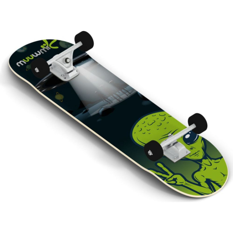 Muuwmi Skateboard skrituļdēlis, ABEC 5, Alien - AU 539