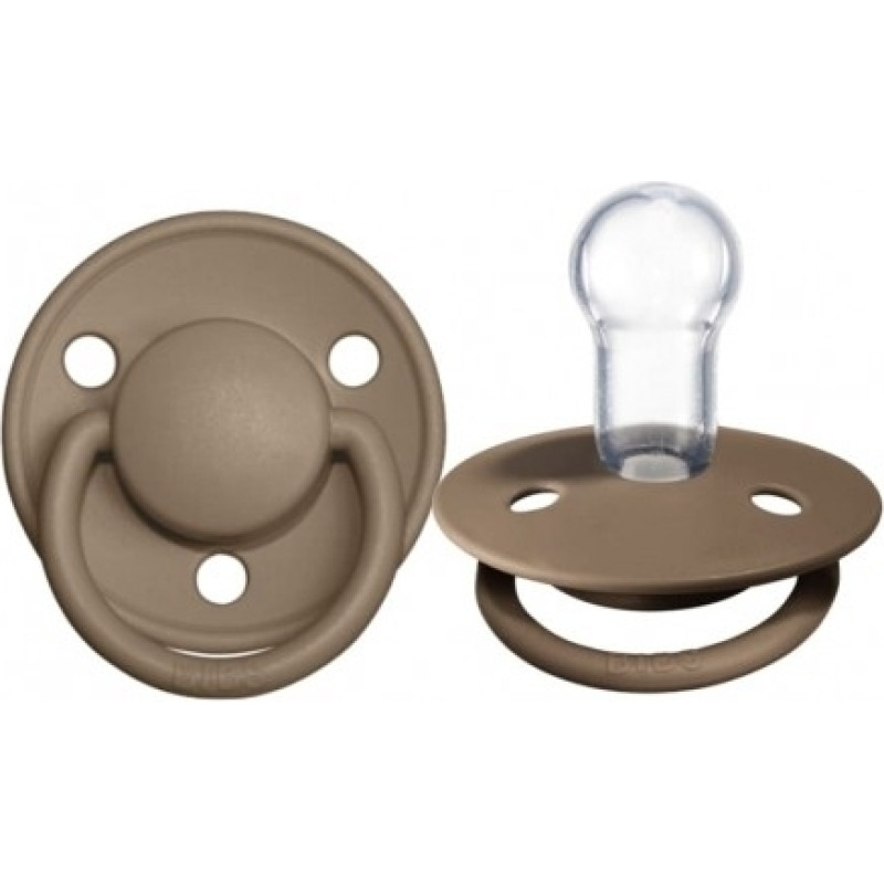 Bibs 1010243 silicone pacifer DE LUX DARK OAK 0-36