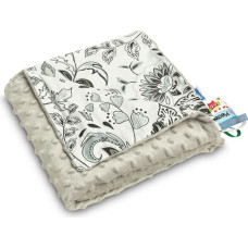 Sensillo MINKY BLANKET GREY FOLK 75 X 100