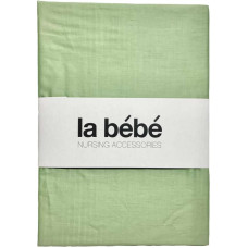 La Bebe ™ Cotton 60x120+12 cm  Art.145854 Green Kokvilnas satins palags ar gumiju