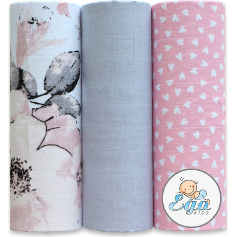 Ega Kids Diaper - SET - 21142 - MUSLIN - EGA - size 60x80 cm  - nr 10