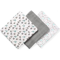 Babyono Art. 397/02 harsovaippasetti, 3 kpl, kuviollinen, 70 × 70 cm