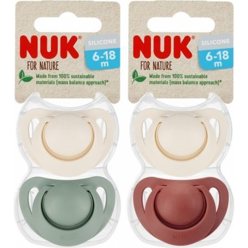 NUK 4931 SM.SIL. NATURE 18-36 2PCS/BOX 541370, 736952