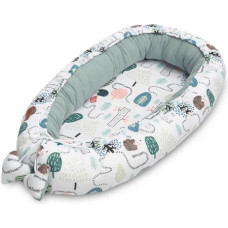 Sensillo BABY NEST MUSLIN - EMERALD HEDGEHOG