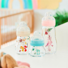 Mam Baby 1247 GLASS BOTTLE 260ML FEEL GOOD FOREST BOY