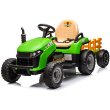 To-Ma akkukäyttöinen traktori - 12V - BBH-030 - TRACTOR with TRAILER - GREEN