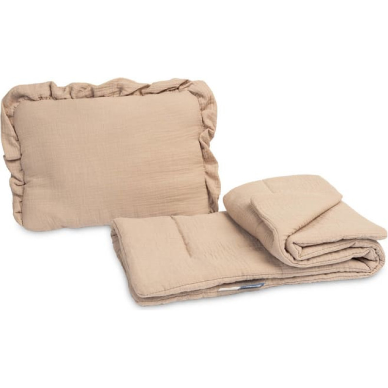 Sensillo MUSLIN PUSHCHAIR SET - BEIGE