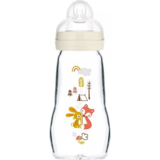 Mam Baby 1261 GLASS BOTTLE 260ML FEEL GOOD FOREST UNIXES