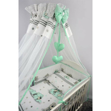 Ankras Bedding set - 4 parts - 120/90/180 - MARZYCIEL - GREEN  ****