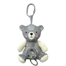 Tulilo Lullaby Toy - 9370 - TEDDY BEAR - GREY - size 18 cm