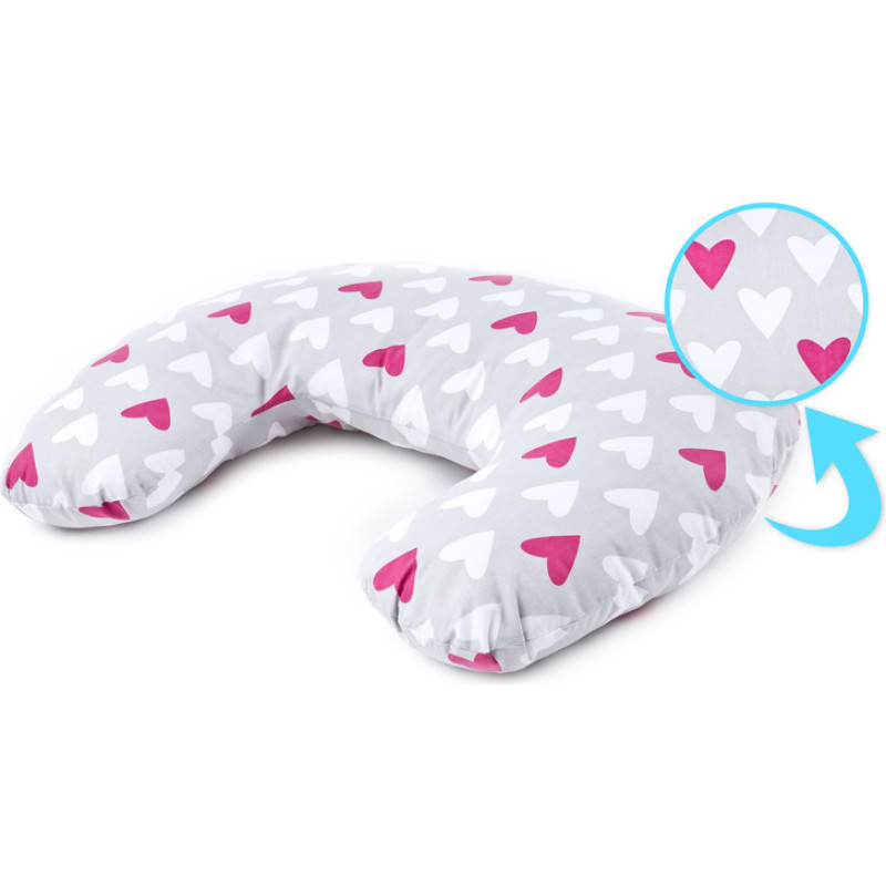 Sensillo Pillow for Feeding – hearts pink