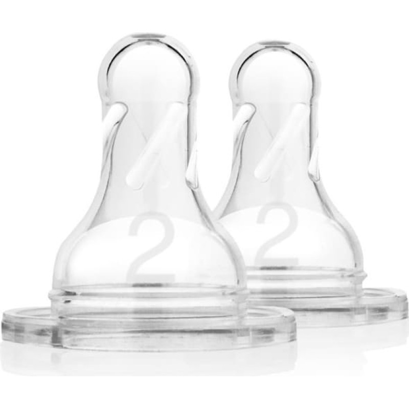 Dr.browns 322 Level-2 Silicone Narrow Nipple, 2-Pack