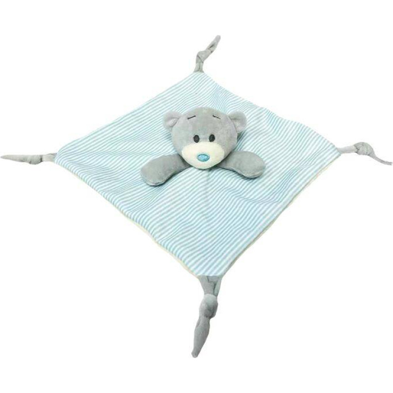 Tulilo Toy Blanket - 99942 - MILUŚ - TEDDY BEAR - BLUE / CREME - size 25 cm