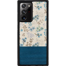 Man&Wood case for Galaxy Note 20 Ultra blue flower black