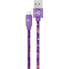 Tellur Graffiti USB to Type-C Cable 3A 1m Purple