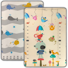 Milly Mally Playground mat two-sided - 4688 - KINDER-  BEAR AND WHALES - size: 120x178 cm