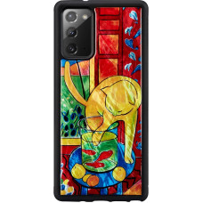 Ikins case for Samsung Galaxy Note 20 cat with red fish