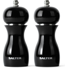 Salter 7613 BKXRA Gloss Salt and Pepper Mills Black