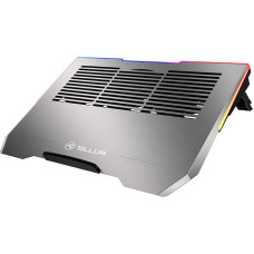 Tellur Cooler laptop Shade 17, 3 fans, RGB LED, USB, USB-C, Aluminum grey