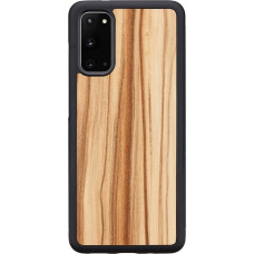 Man&Wood case for Galaxy S20 cappuccino black