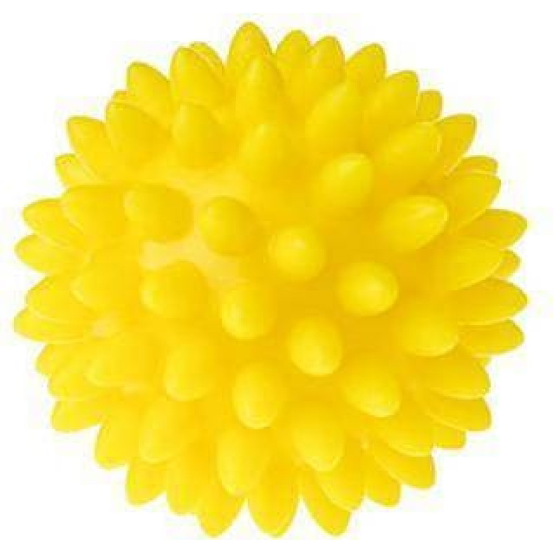 Tullo -415 yellow Masāžas bumba mīksta - ezītis  (diametrs 5.4 cm)