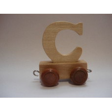 Eco Toys Wood Toys Letter Art.23710 Koka burts uz riteņiem