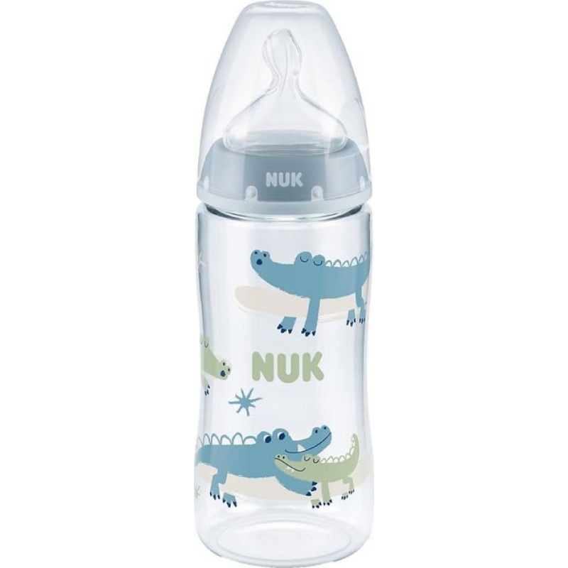 NUK 1052 BUT.300ML TEMPERATURE GAUGE 6-18 527901, 741103 BLUE