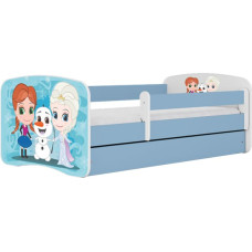 Kocot Kids babydreams blue frozen land gulta bez atvilktnes ar matraci 140/70