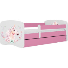 Kocot Kids babydreams pink horse gulta bez atvilktnes ar matraci 160/80