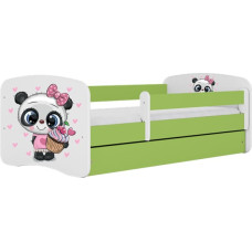 Kocot Kids babydreams green panda gulta ar atvilktni un matraci 180/80