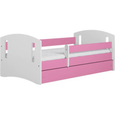 Kocot Kids classic 2 pink gulta bez atvilktnes ar matraci 140/80