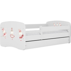 Kocot Kids Gulta babydreams white bunnies with butterflies ar kasti ar matraci 180/80