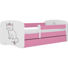 Kocot Kids Gulta babydreams pink cat ar kasti ar matraci 180/80