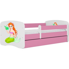 Kocot Kids Gulta babydreams pink mermaid ar kasti ar matraci 160/80