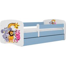 Kocot Kids babydreams blue zoo gulta ar atvilktni un matraci 160/80